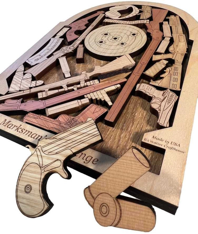 Marksman’s Challenge – Firearm - Themed Packing Puzzle - Creative Crafthouse