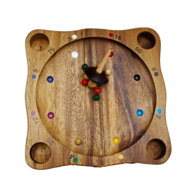Math Roulette | Wooden Spinning Top Math Game - Creative Crafthouse