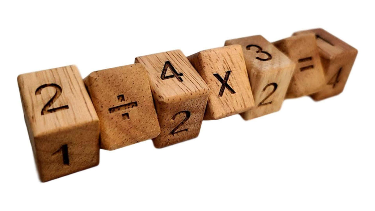 Math Snake 7 Wood Puzzle - Learn and Teach Elementary Grade Math - Gift for Kids - Gifts Under 10 Dollars - Creative Crafthouse