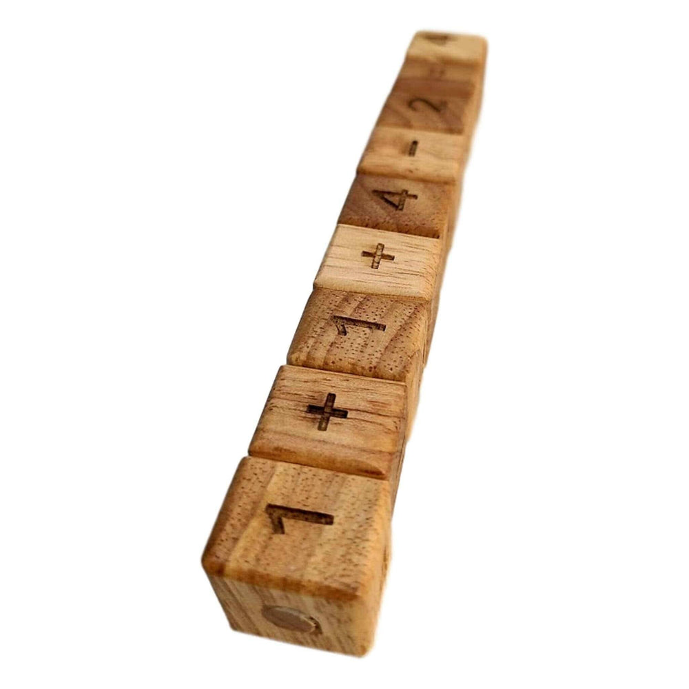 Math Snake 9 Wood Math Puzzle - Difficult Brain Teaser Using Multiplication, Subtraction, Division, & Addition - Great for School Classroom - Creative Crafthouse