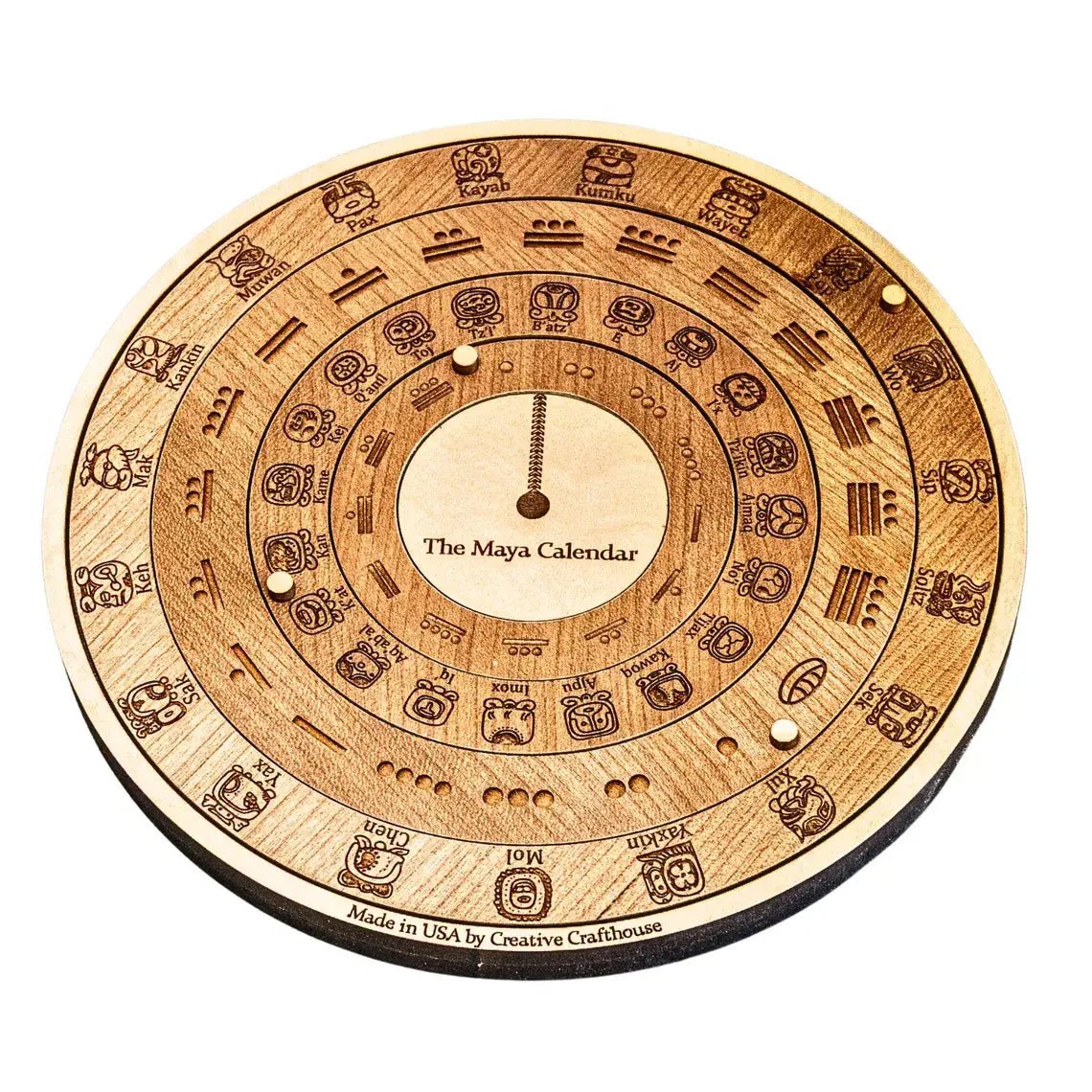 Maya Calendar Cholq'ij Edition | Interactive Wooden Calendar - Creative Crafthouse
