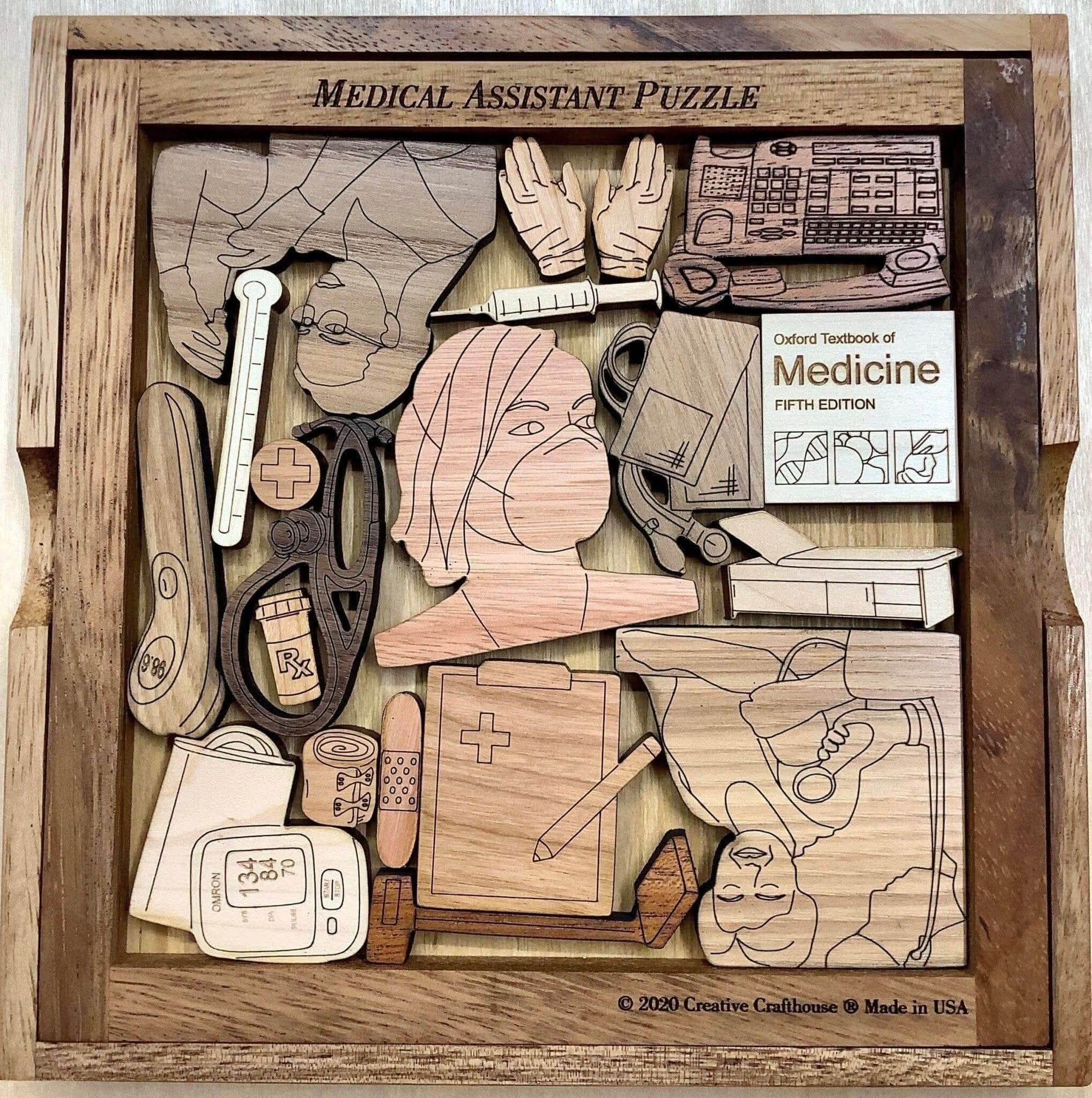 Medical Assistant Wood Puzzle | Personalizable Gift - Creative