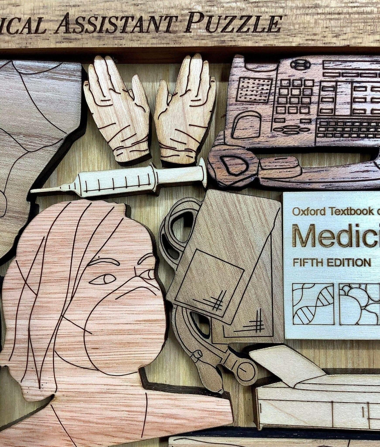 Medical Assistant Puzzle - artistic and challenging - can be personalized - Creative Crafthouse