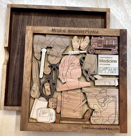 Medical Assistant Puzzle - artistic and challenging - can be personalized - Creative Crafthouse