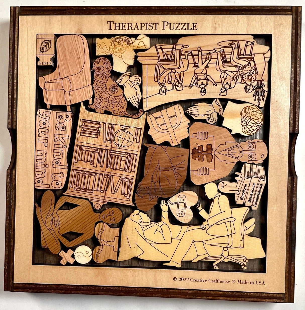 Mental Health Puzzle Series; select: Therapist, Counselor, or Mental Health option - Creative Crafthouse