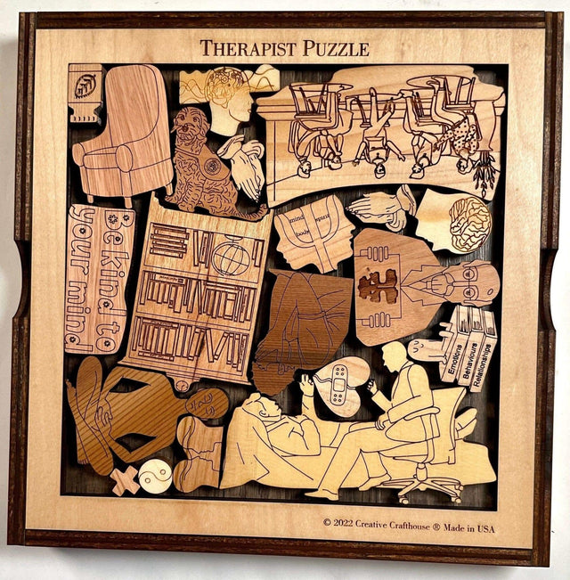 Mental Health Puzzle Series; select: Therapist, Counselor, or Mental Health option - Creative Crafthouse