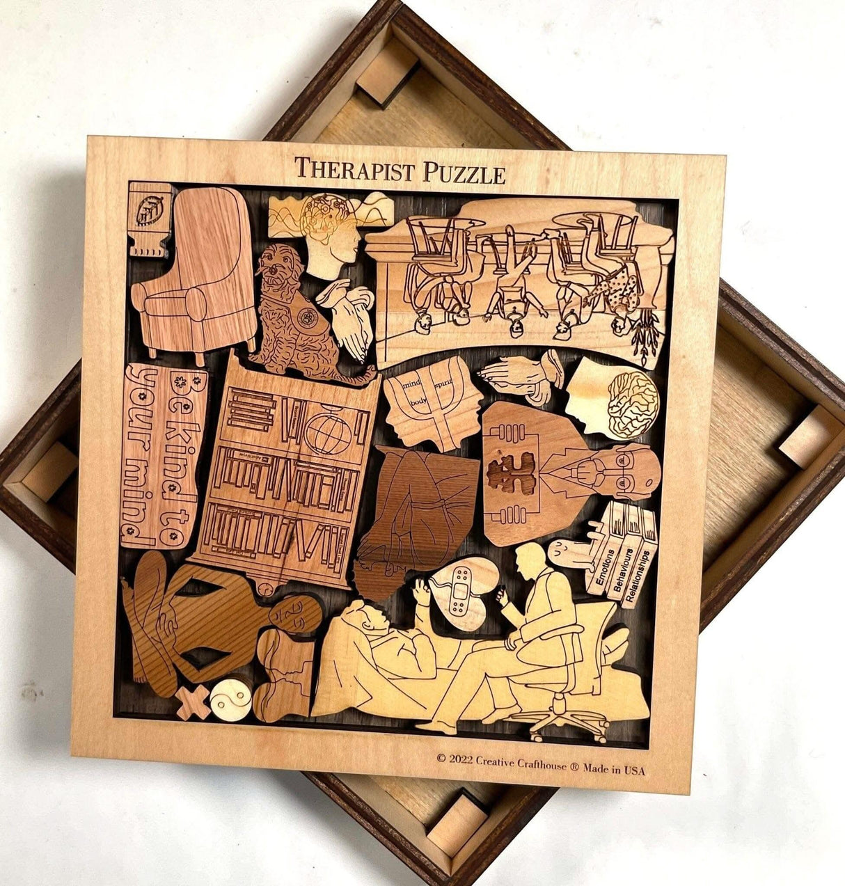 Mental Health Puzzle Series; select: Therapist, Counselor, or Mental Health option - Creative Crafthouse