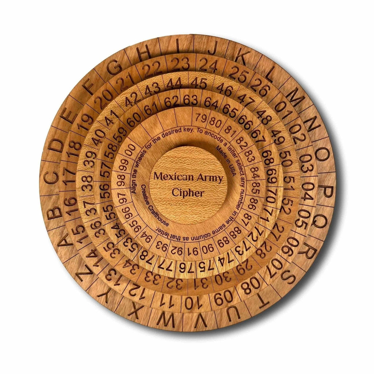 Escape Room Prop - Mexican Army Cipher Disks - Encryption wheels - Decoder Wheel - Decoder Disk - Creative Crafthouse