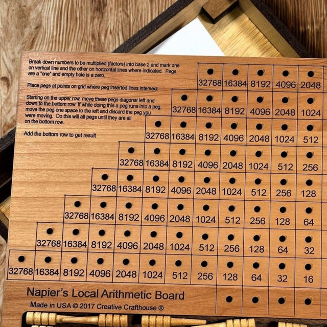 Napiers Local Arithmetic Board | STEM Montessori Math Learning Tool - Creative Crafthouse