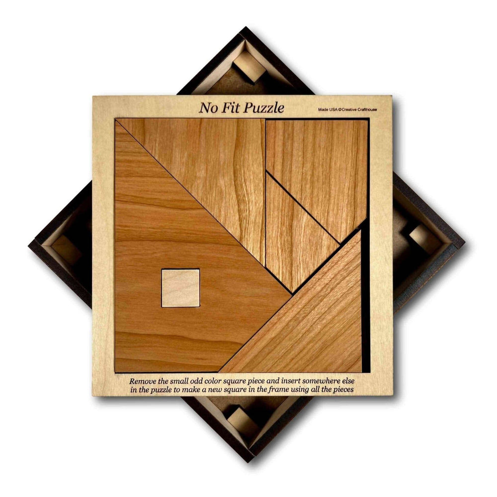 No Fit Puzzle - How can this be?? A fun and clever packing brain teaser puzzle! - Creative Crafthouse
