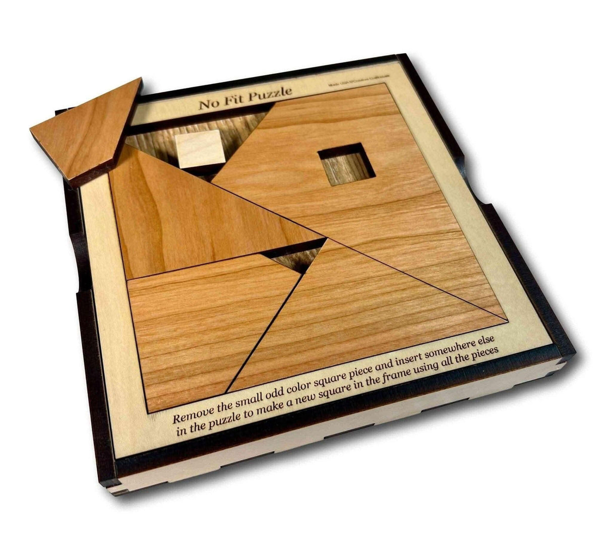 No Fit Puzzle - How can this be?? A fun and clever packing brain teaser puzzle! - Creative Crafthouse