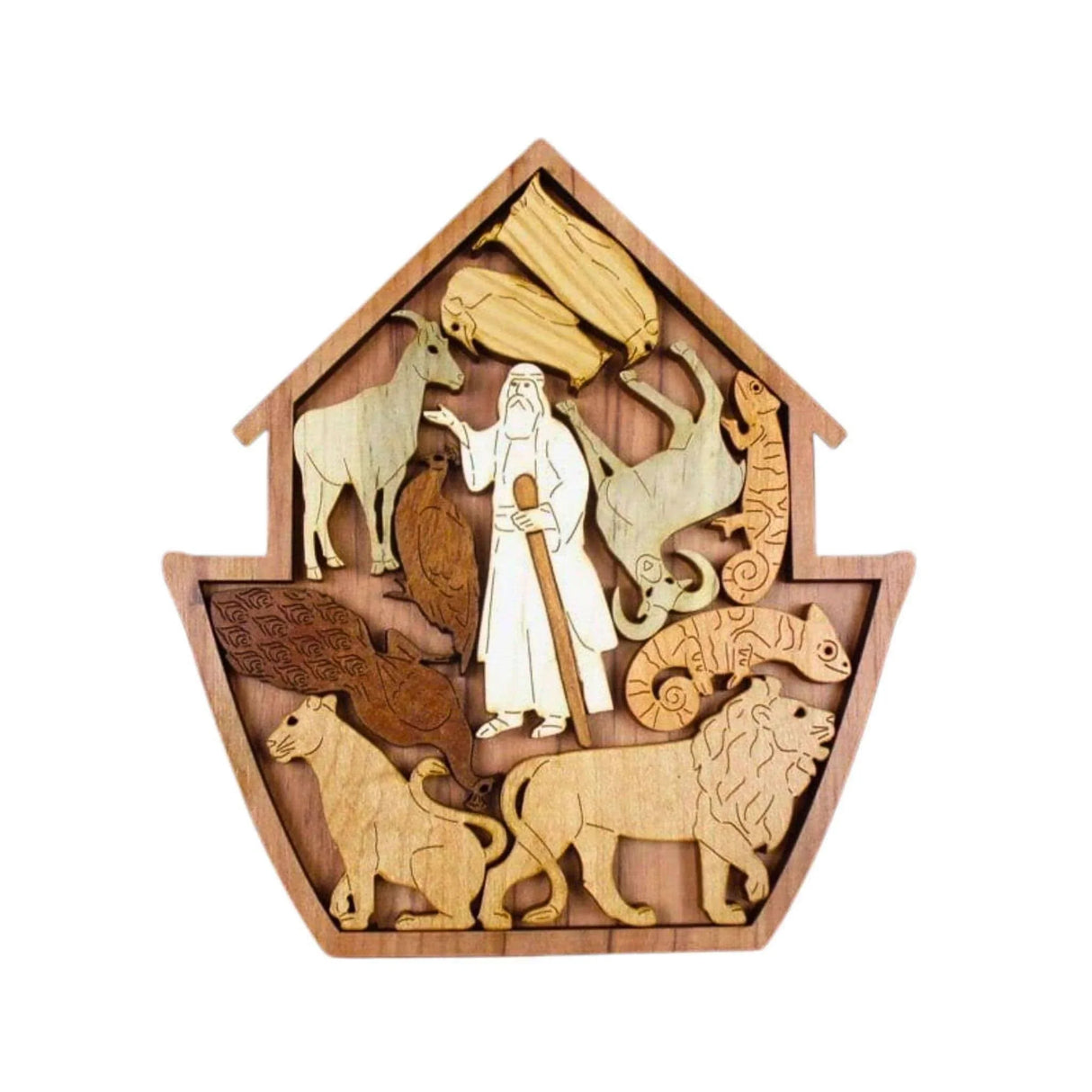Noahs Ark Wood Wood Puzzle | Personalizable Religous Gift - Creative Crafthouse