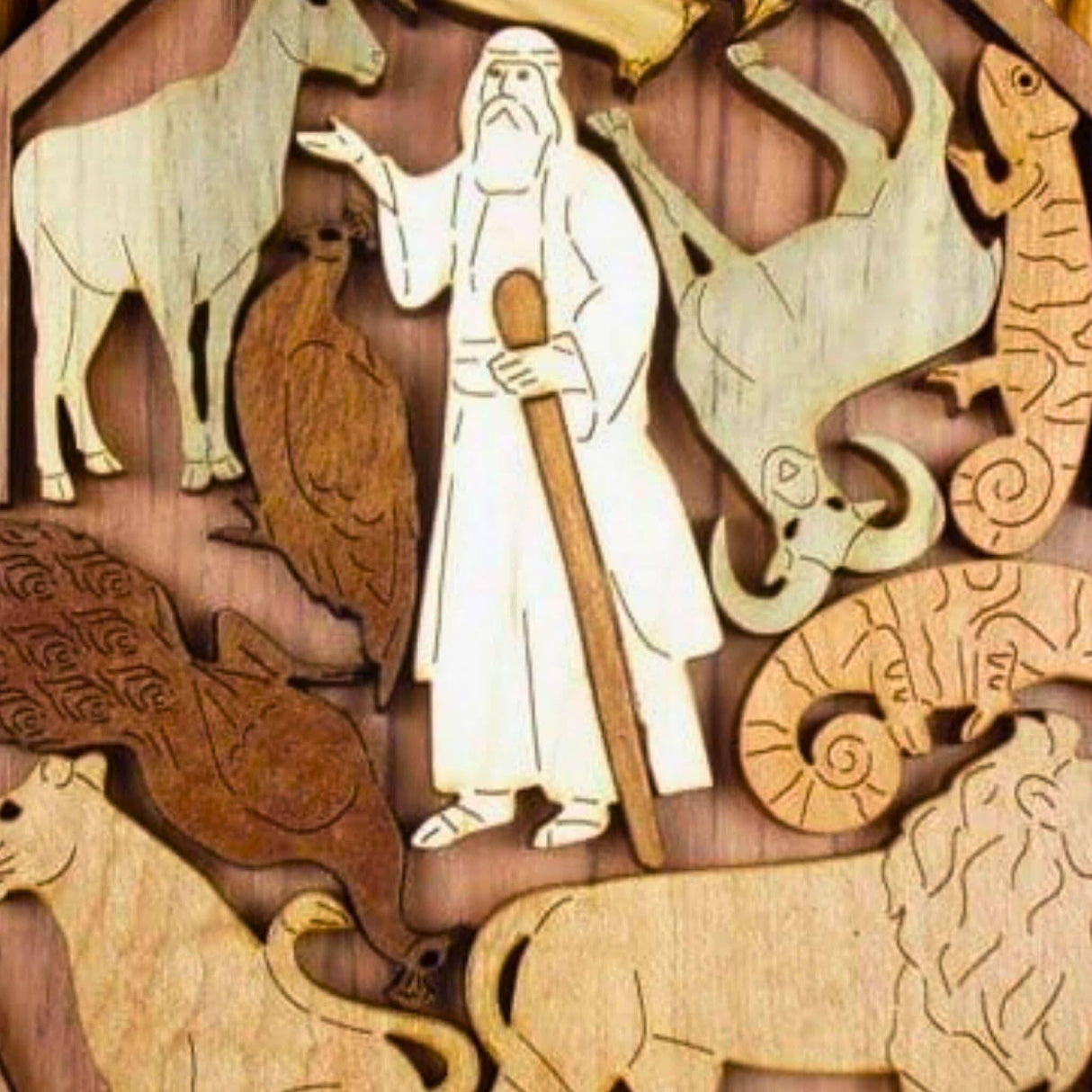 Noahs Ark Wood Wood Puzzle | Personalizable Religous Gift - Creative Crafthouse