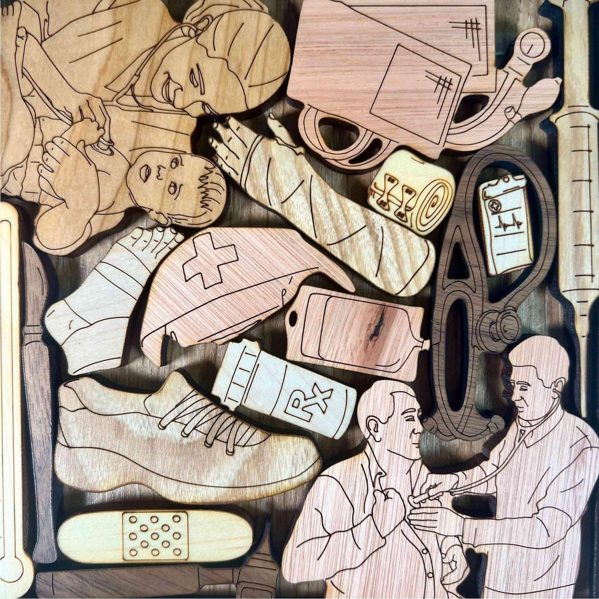 Nurse Puzzle – Personalized Wooden Christmas Gift for Nurses - Creative Crafthouse