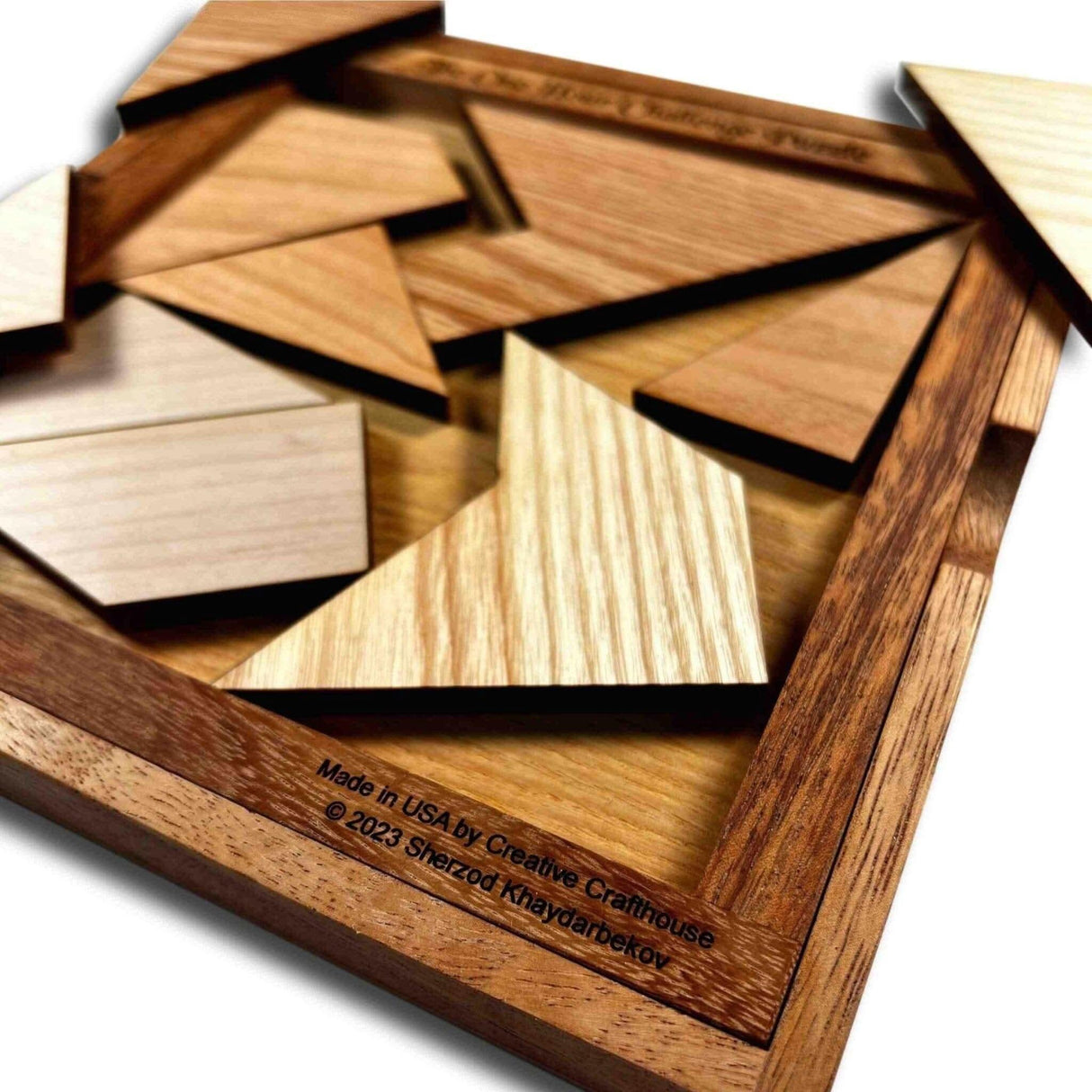 One Hour Challenge Puzzle - Wooden Brain Teaser Puzzle for Adults - Difficult Wooden Brain Teaser - Gift for Puzzle Lovers - Creative Crafthouse