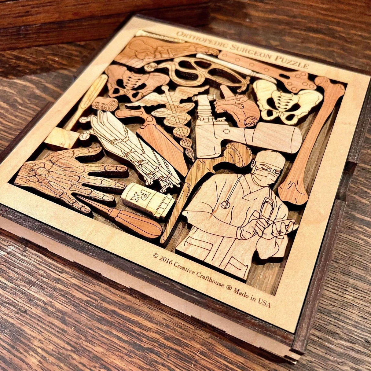 Orthopedic Surgeon Puzzle Gift – artistic and challenging - can be personalized - Creative Crafthouse