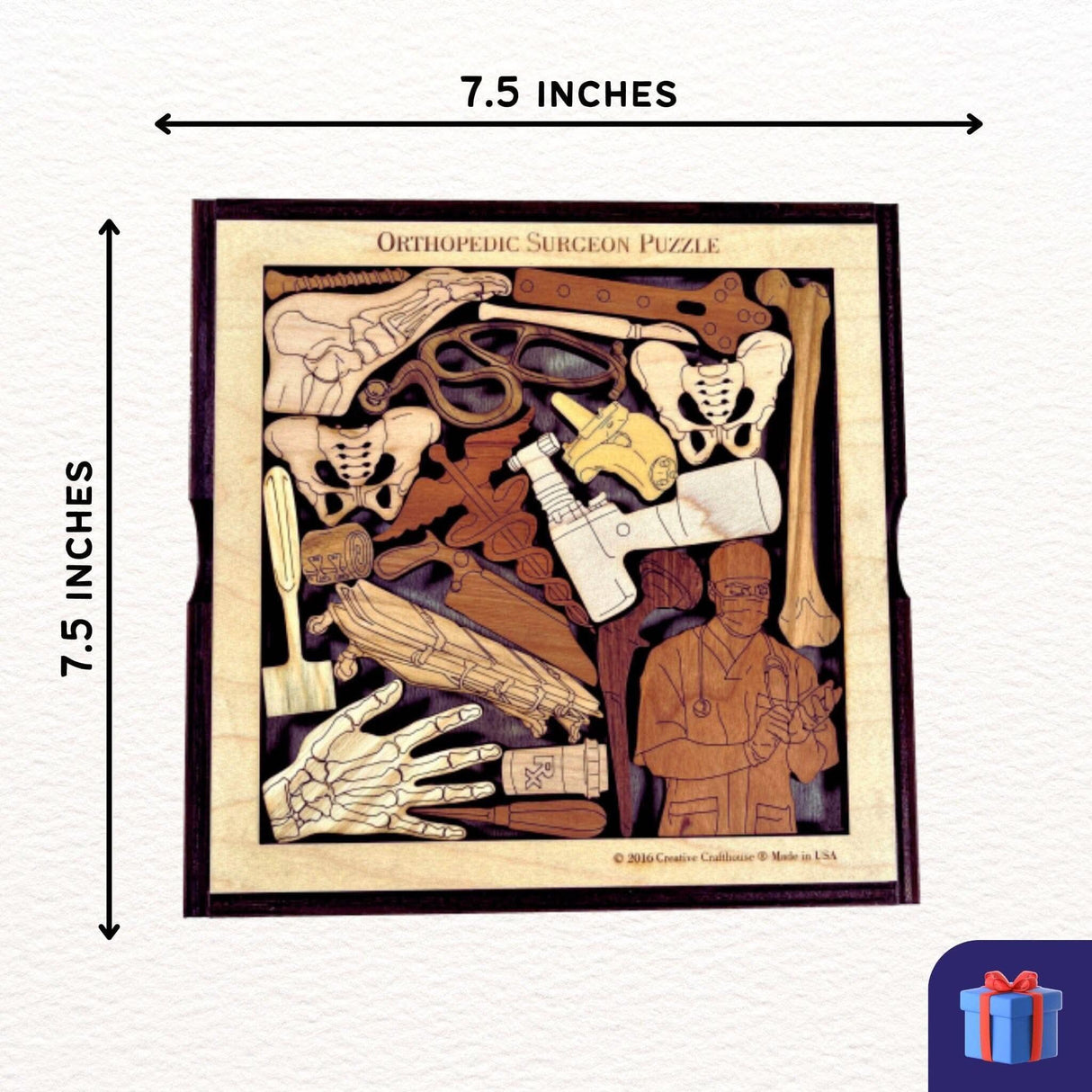 Orthopedic Surgeon Puzzle Gift – artistic and challenging - can be personalized - Creative Crafthouse