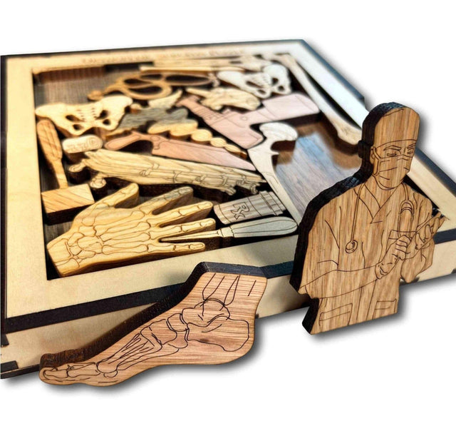 Orthopedic Surgeon Puzzle Gift – artistic and challenging - can be personalized - Creative Crafthouse