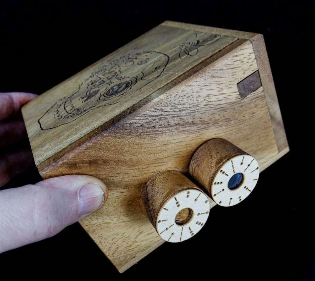 Overtime OT Box – Challenging, Artistic, Durable & Fun Puzzle Box - SKULL MODEL - Creative Crafthouse