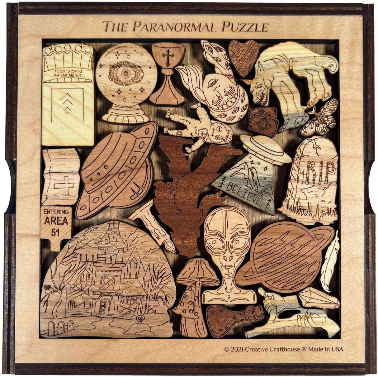 Paranormal Puzzle - artistic and challenging - can be personalized - Creative Crafthouse
