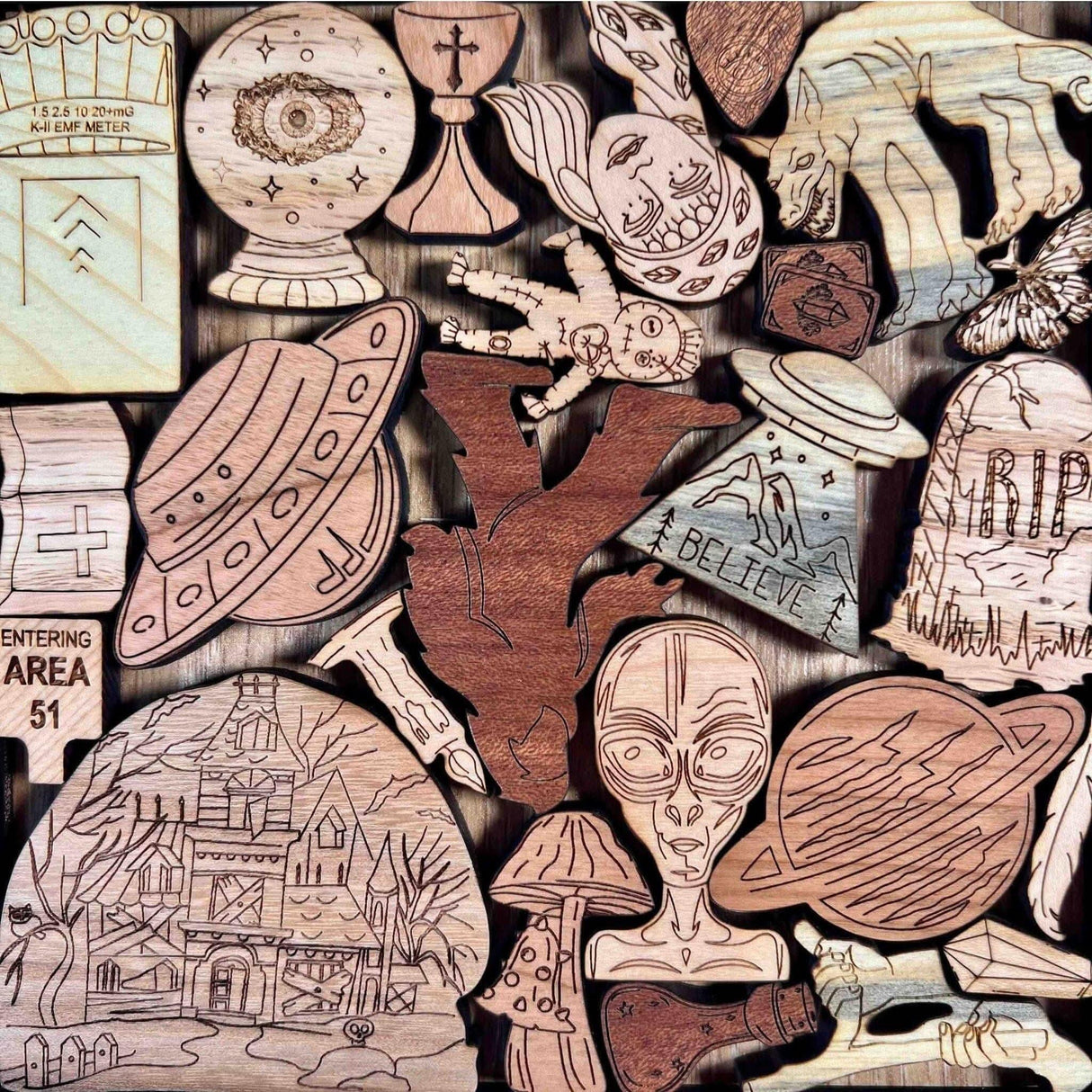 Paranormal Puzzle - artistic and challenging - can be personalized - Creative Crafthouse