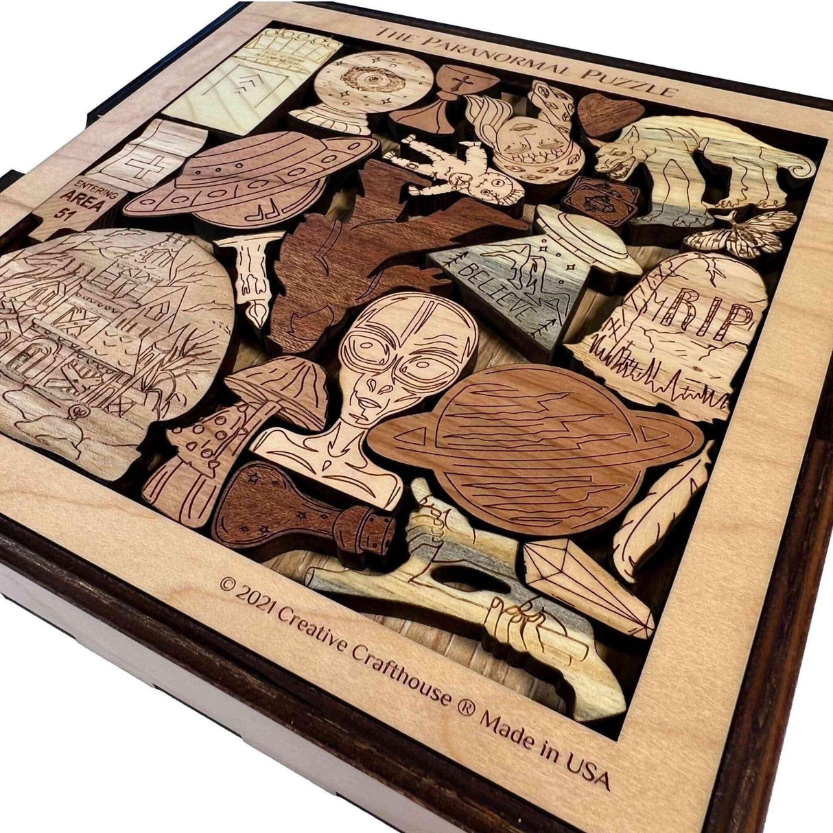 Paranormal Puzzle - artistic and challenging - can be personalized - Creative Crafthouse