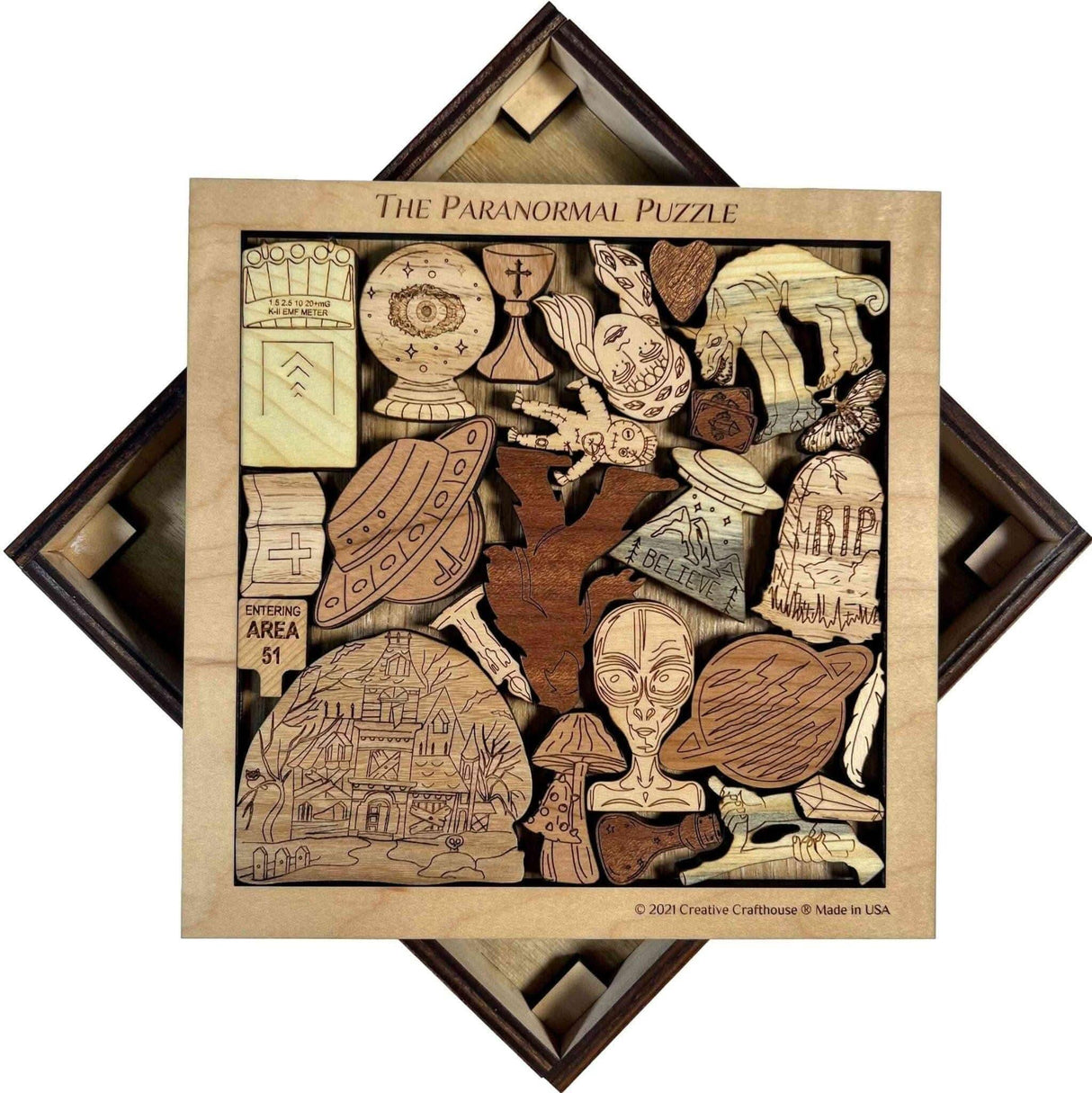 Paranormal Puzzle - artistic and challenging - can be personalized - Creative Crafthouse