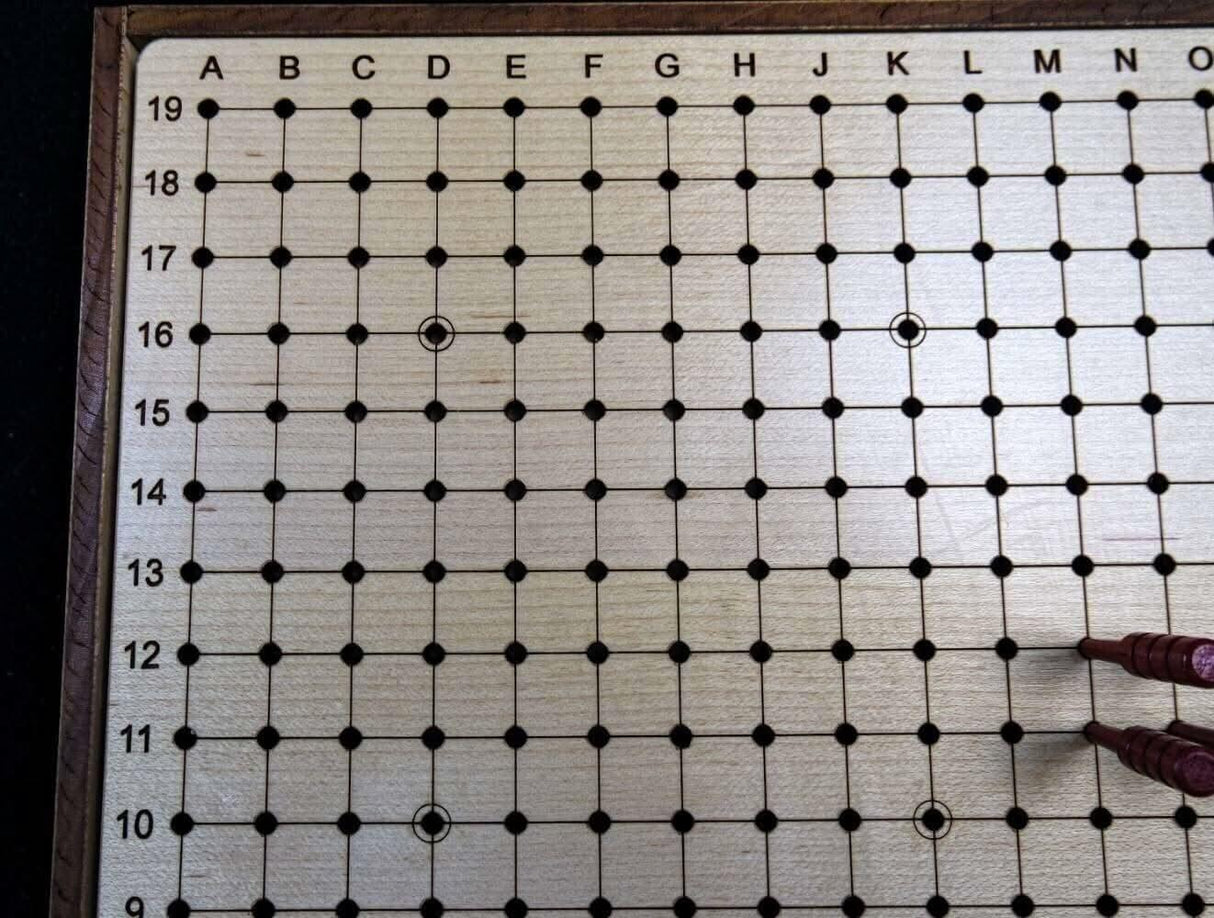 Peg Go Game – Goban - compact and portable style with pegs for stability and ability to move an in - progress game. Pente board also - Creative Crafthouse