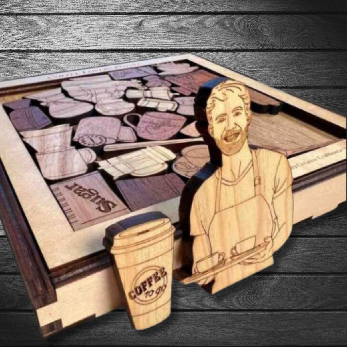 Coffee Lovers Puzzle | Personalizable Gift and Decor for Java Drinkers - Creative Crafthouse