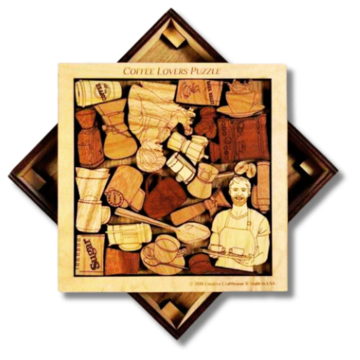 Coffee Lovers Puzzle | Personalizable Gift and Decor for Java Drinkers - Creative Crafthouse