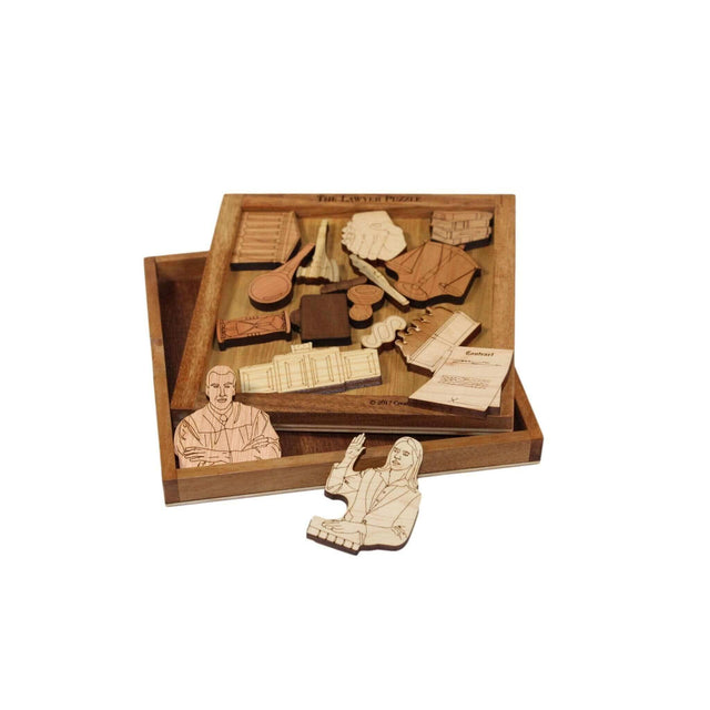 Personalizable Gift for a Lawyer - The Lawyer Puzzle - Bar Graduation Gift - Personalize with a Custom Laser Engraving - Creative Crafthouse