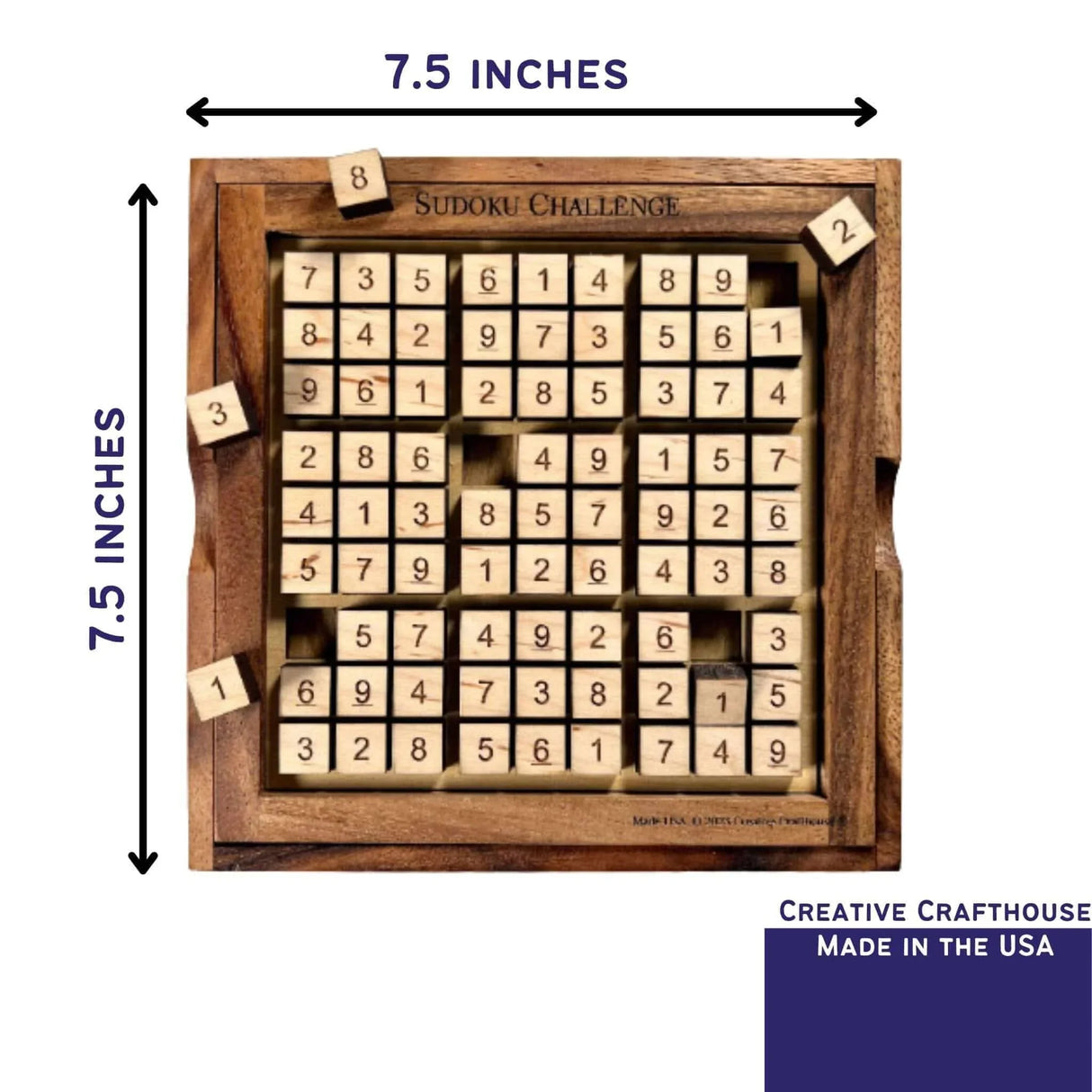 Personalizable Sudoku Board - Sudoku Challenge Game - Create Your own Sudoku Puzzle with customizable layout - Creative Crafthouse