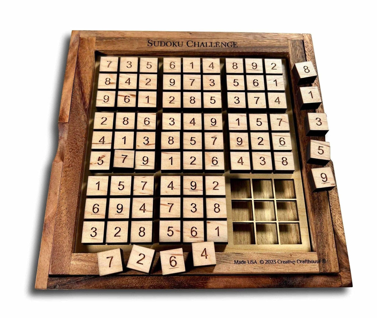 Personalizable Sudoku Board - Sudoku Challenge Game - Create Your own Sudoku Puzzle with customizable layout - Creative Crafthouse