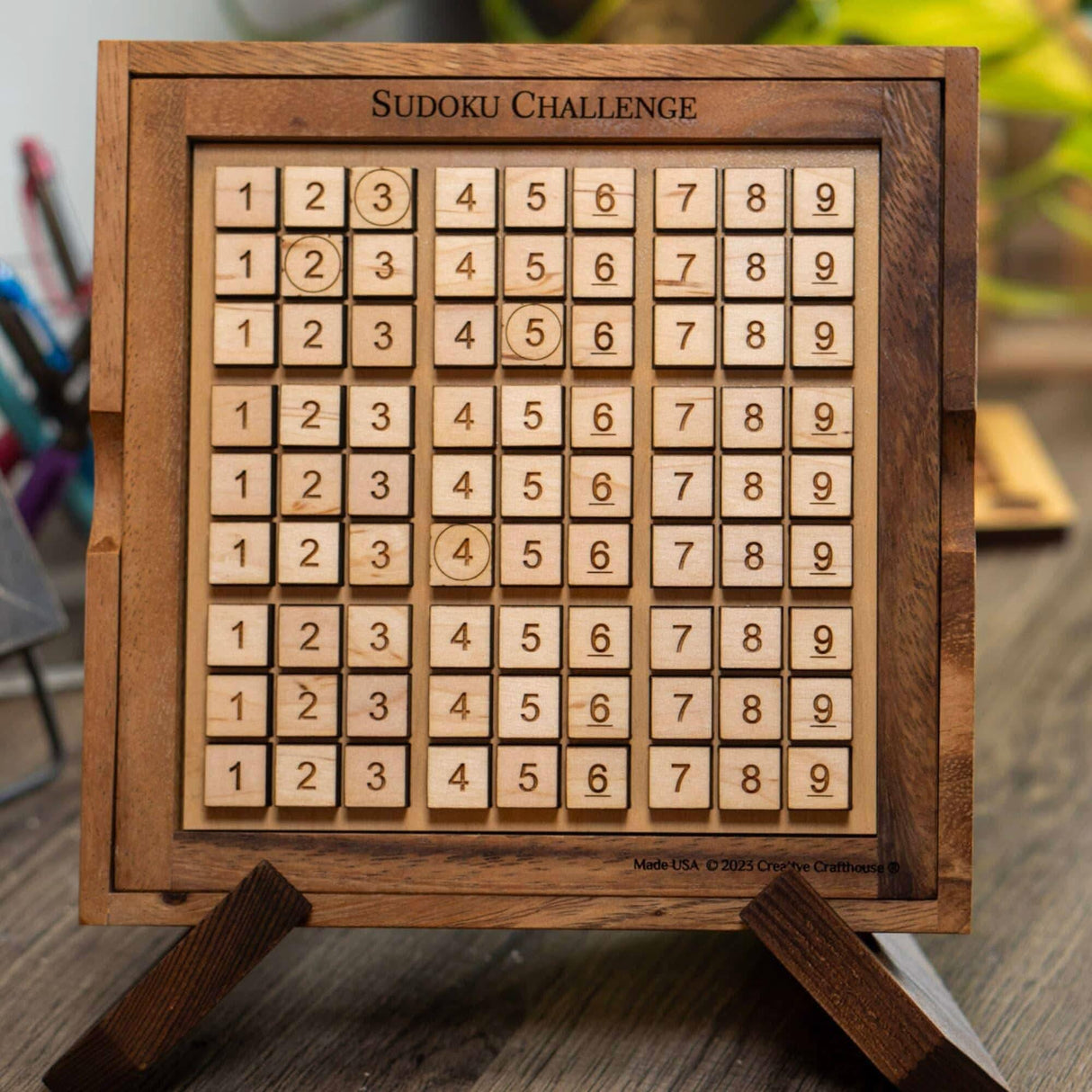 Personalizable Sudoku Board - Sudoku Challenge Game - Create Your own Sudoku Puzzle with customizable layout - Creative Crafthouse