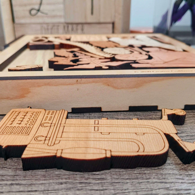 Personalizable Thank You Gift for Surgeons - The Surgeon’s Challenge Puzzle - Retirement Gift - Wood Brain Teaser - Creative Crafthouse