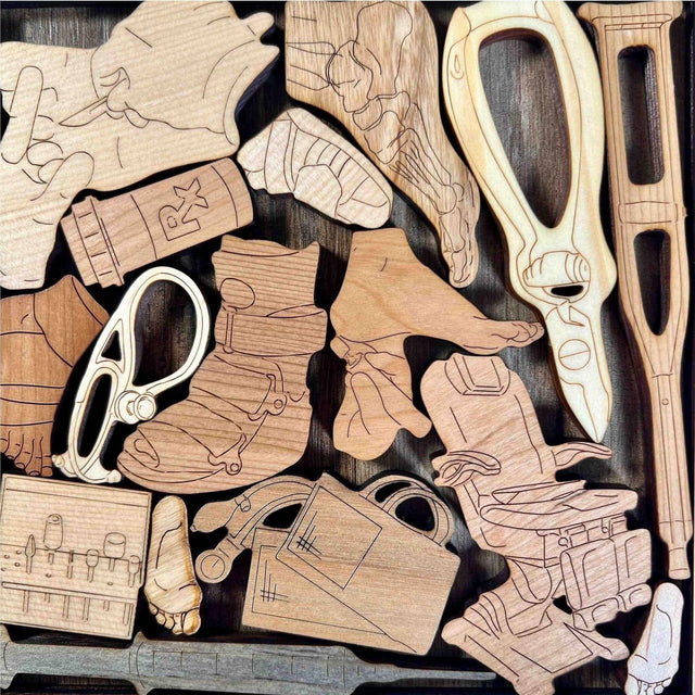 Personalizable Thank You Gift for Your Podiatrist - The Physician Puzzle - Add Laser Engraving - Customizable Name & Message - Creative Crafthouse