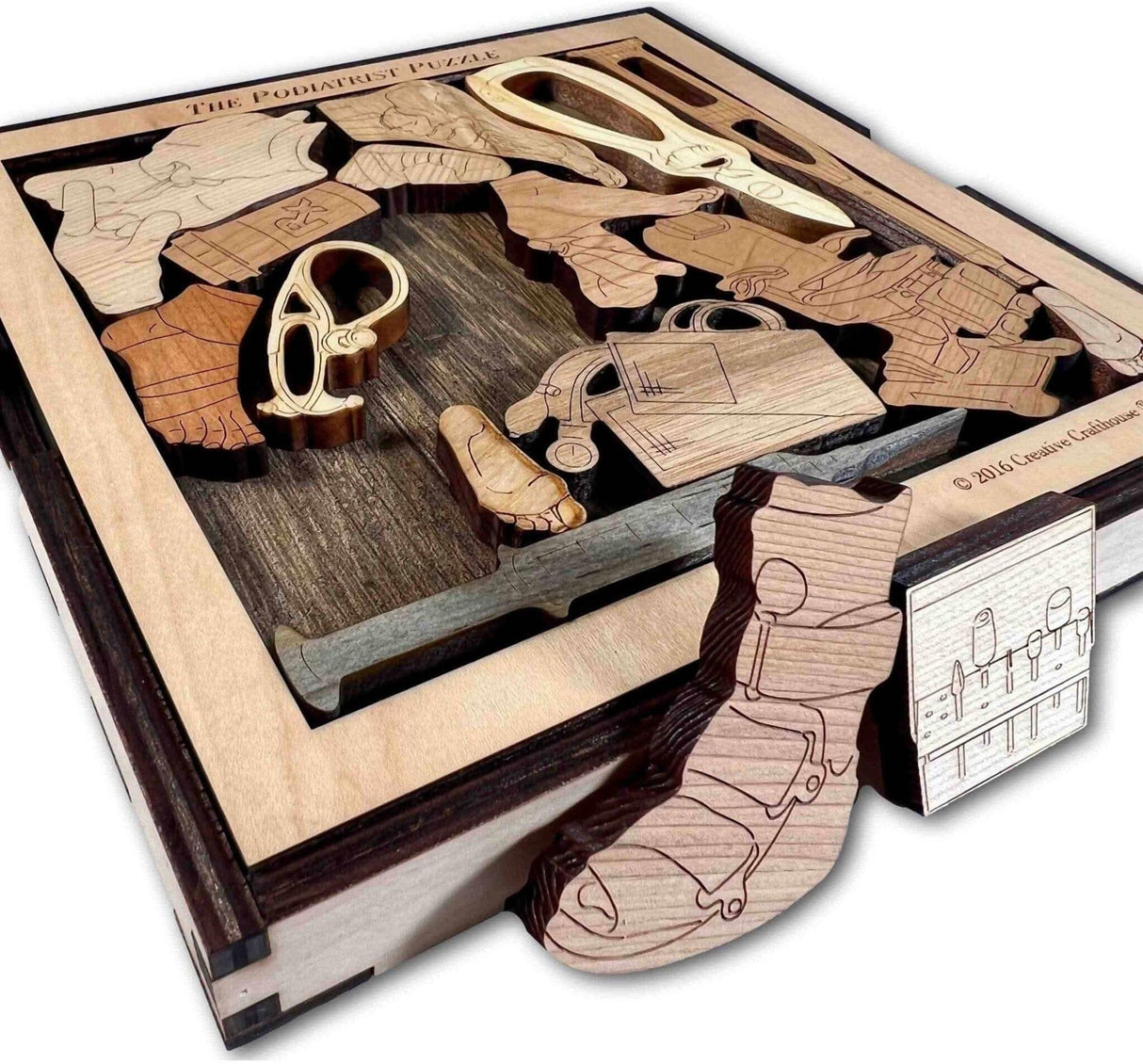 Personalizable Thank You Gift for Your Podiatrist - The Physician Puzzle - Add Laser Engraving - Customizable Name & Message - Creative Crafthouse
