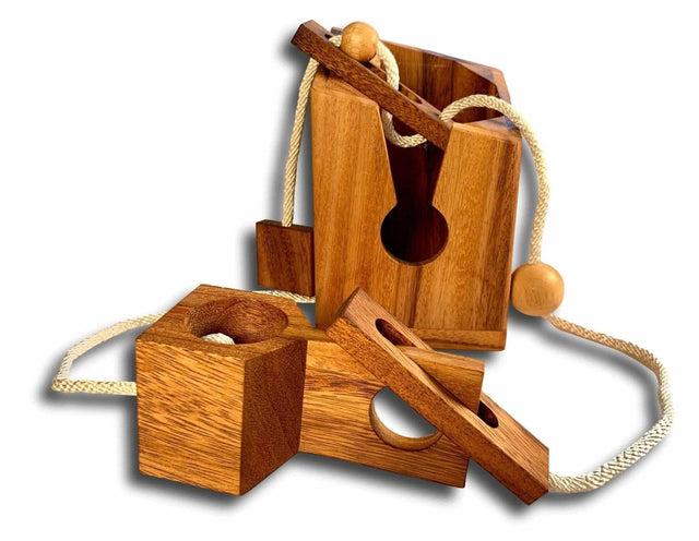 Personalized Christmas Gift for Dads Who Love Wine | The Wine Bottle Puzzle | Laser Engrave a Name or Message for a Memorable Keepsake - Creative Crafthouse