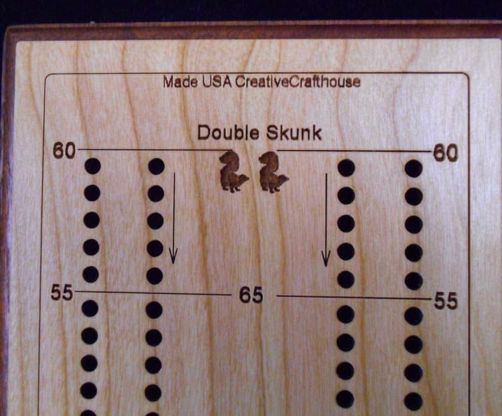 Personalized Cribbage Board - Tournament Long Board Premium – Choice of Cherry, Maple or Beetle Kill Wood - Add Name and/or Message - Creative Crafthouse