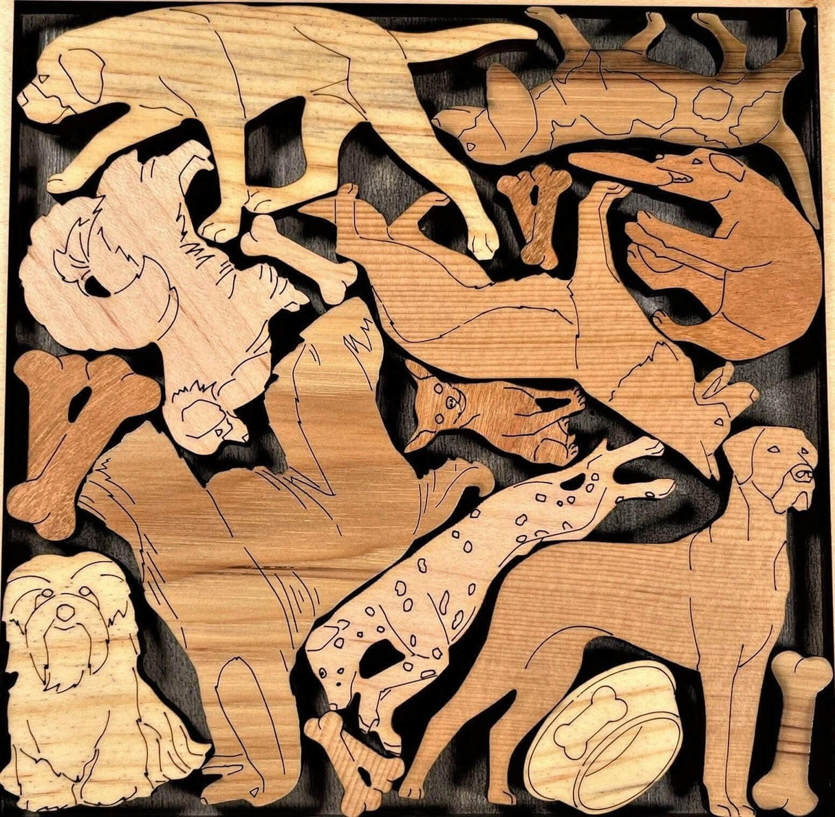 Personalized Gift for Dog Lovers - Customize With Laser Engraved Name and Message - Dog Lovers Puzzle - Gift for Women - Gift for Dog Mom - Creative Crafthouse