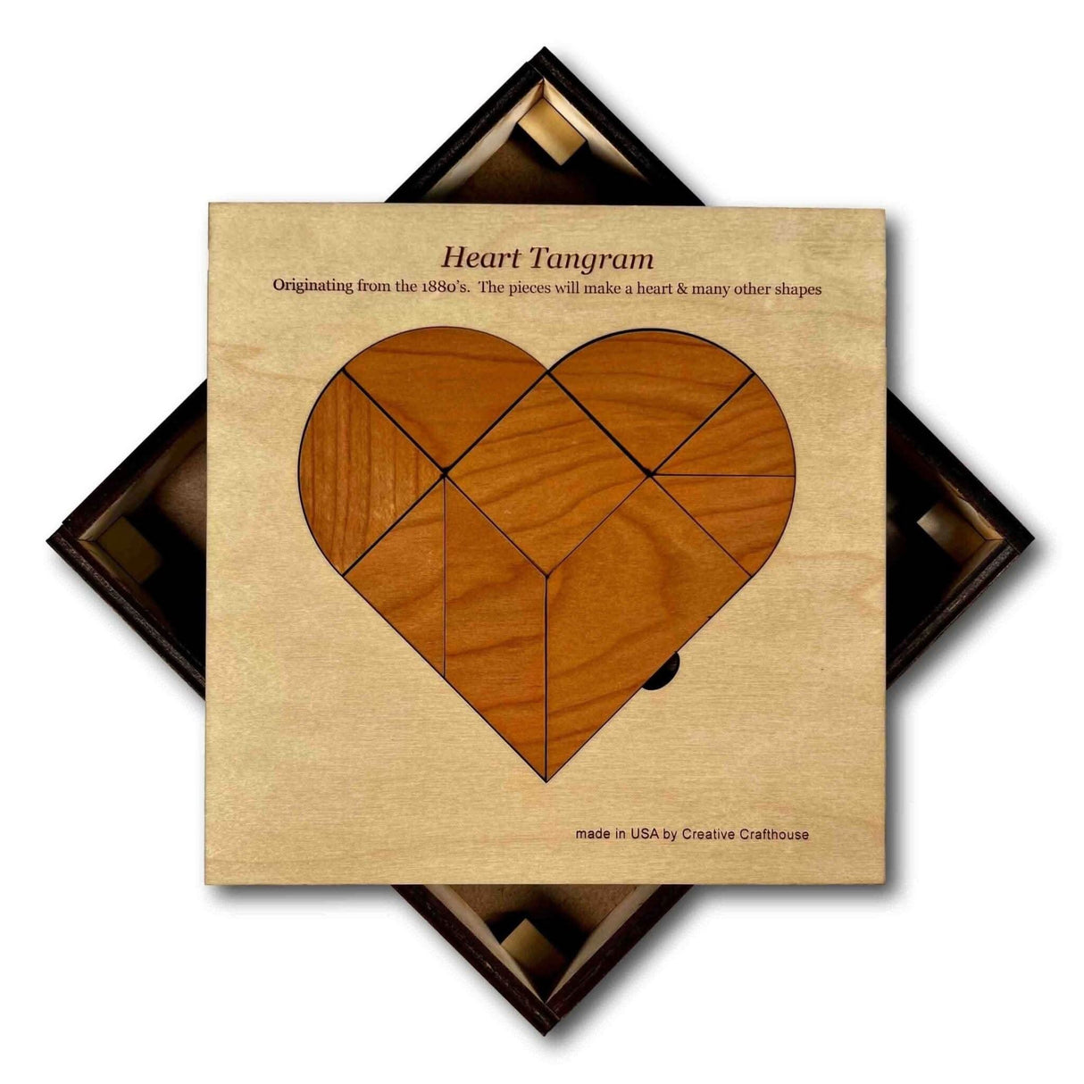 Personalized Heart Tangram Puzzle – Custom Mother's Day Gift - Creative Crafthouse