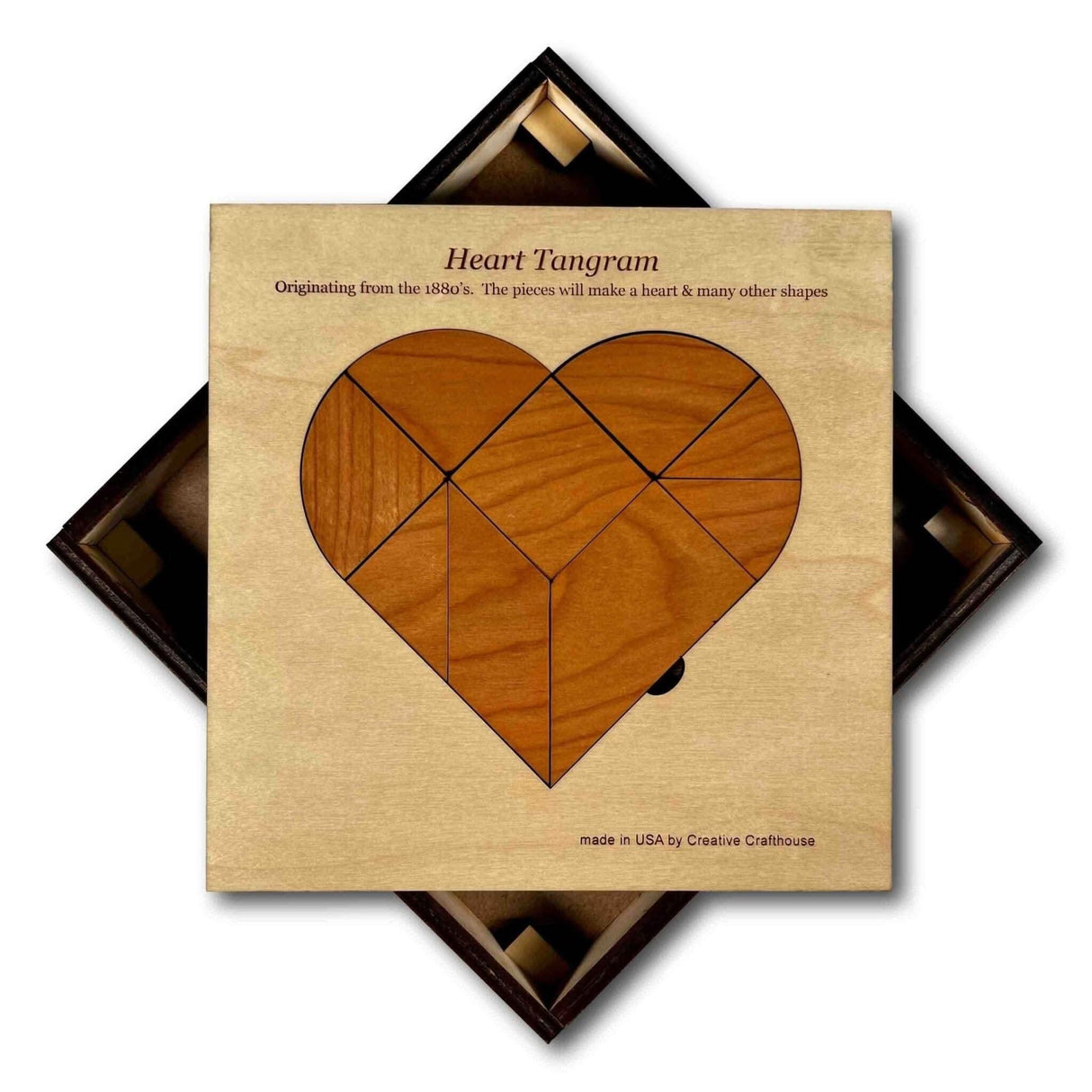 Personalized Heart Tangram Puzzle – Custom Mother's Day Gift - Creative Crafthouse
