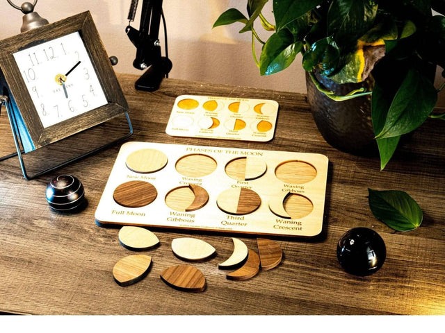 Personalized Moon Phases Puzzle – Educational Montessori Toy - Creative Crafthouse
