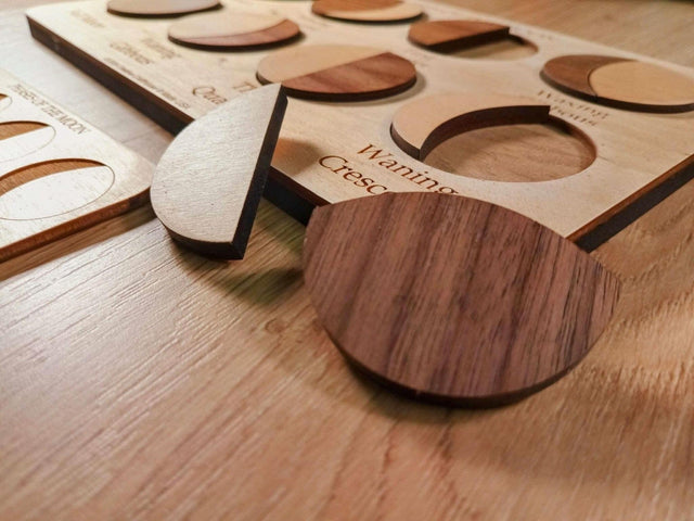 Personalized Moon Phases Puzzle – Educational Montessori Toy - Creative Crafthouse
