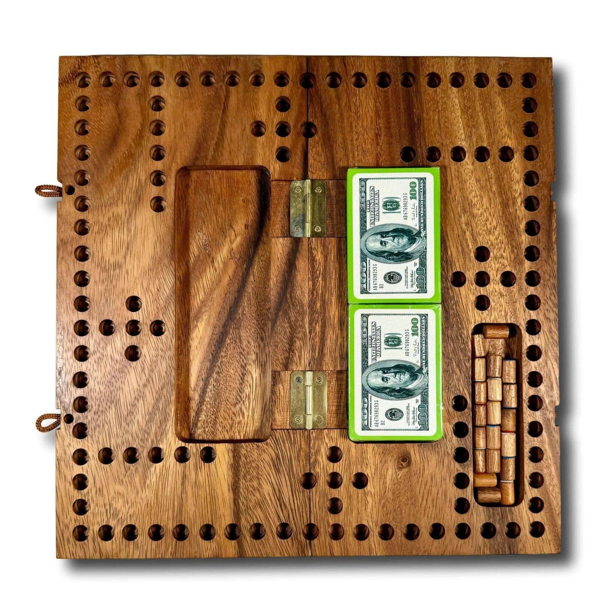 Personalized Pegs and Jokers Wooden Game - Classic Family Game Night, Perfect Holiday Gift, Custom Engraved Board - Creative Crafthouse