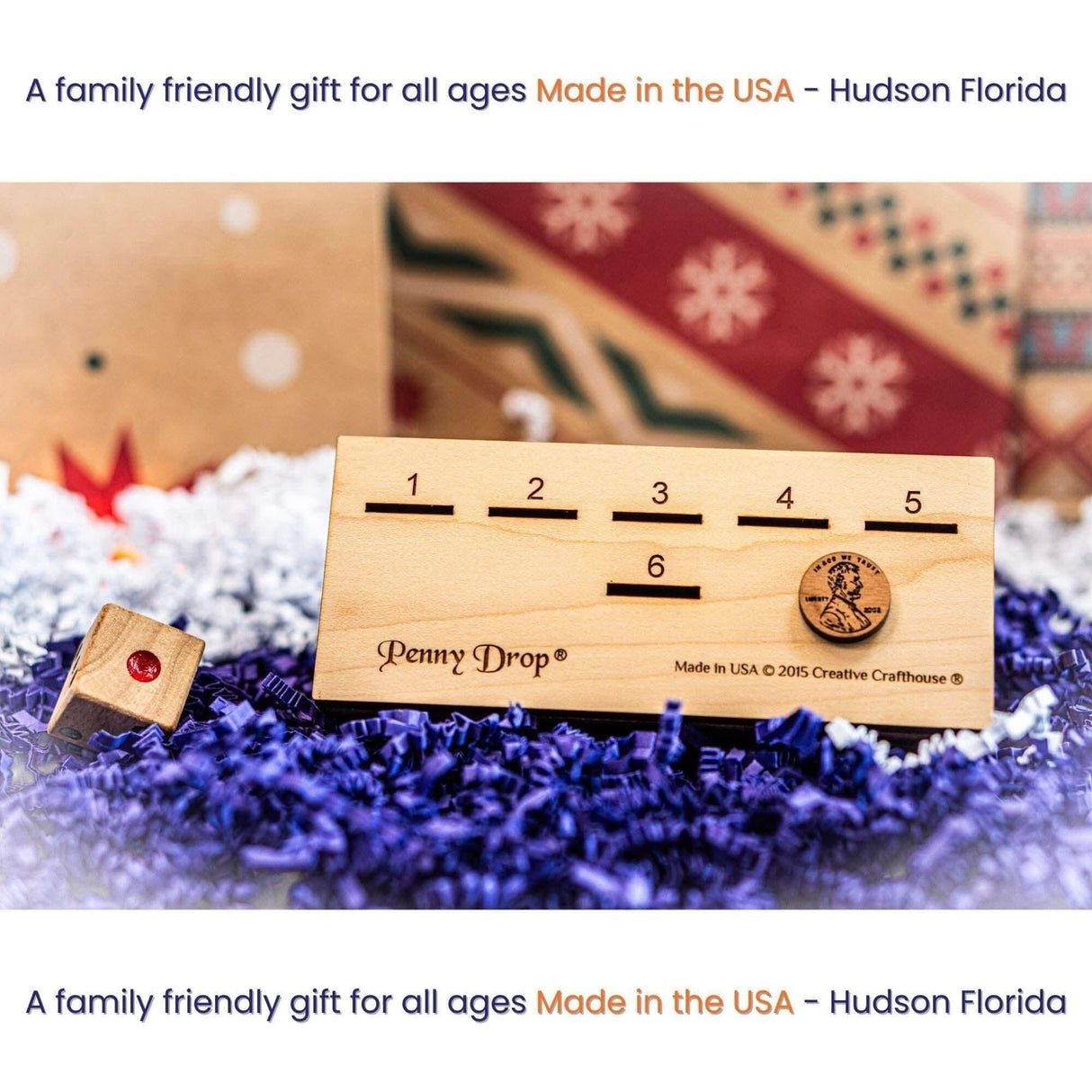 Personalized Penny Drop Game - Customize Your Gift With a Laser Engraved Name and Message - Fun Family Game for All Ages - Penny Drop Medium - Creative Crafthouse