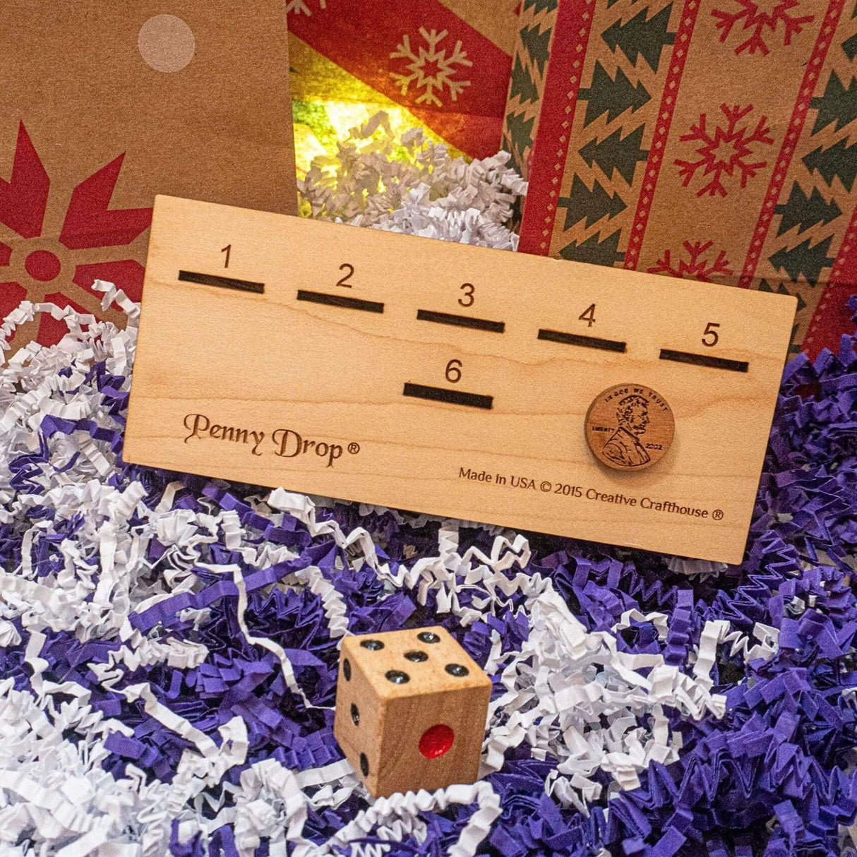 Personalized Penny Drop Game - Customize Your Gift With a Laser Engraved Name and Message - Fun Family Game for All Ages - Penny Drop Medium - Creative Crafthouse