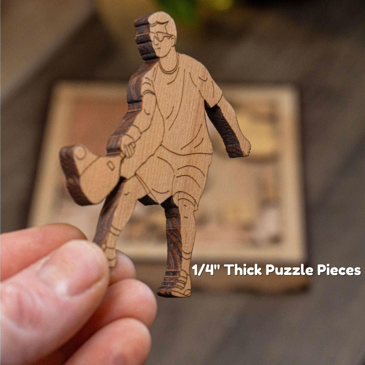 Personalized Pickleball Gift - Challenge Puzzle – 17 Piece Wooden Gift for Pickleball Lovers – Unique Holiday Pickleball Gift Idea 2024 - Creative Crafthouse