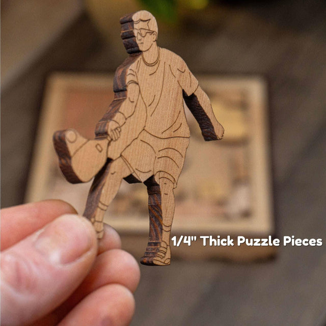 Personalized Pickleball Gift - Challenge Puzzle – 17 Piece Wooden Gift for Pickleball Lovers – Unique Holiday Pickleball Gift Idea 2024 - Creative Crafthouse