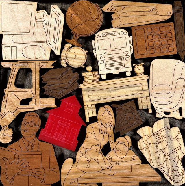 Personalizable Teacher Appreciation Week Gift - Teachers Appreciation Wood Puzzle | Teachers Day Gift | Retirement Gift | Graduation Gift - Creative Crafthouse